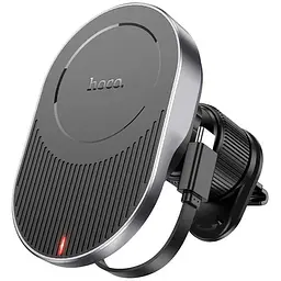 Тримач із бездротовим зарядним Hoco HW12 Guardian magnetic wireless air outlet 15W