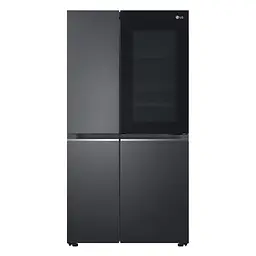 Холодильник LG SBS 179x91х74 холодильне відділення 414 л морозильне відділення 233 л 2 двері А+ NF Door in door чорний матовий (GC-Q257CBFV) - мініатюра 3
