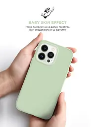 Силиконовый чехол с MagSafe для Apple iPhone 15 Pro, ICON2 MagCase, зеленый, противоударный, панель с мягкой подкладкой, защита всего корпуса, поддержка беспроводной зарядки, совместим с защитными стеклами и пленками, ArmorStandart (ARM77006) - мініатюра 8