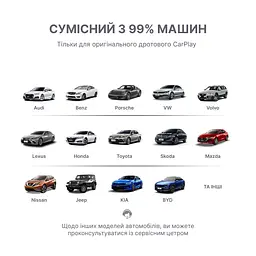 Бездротовий USB адаптер XUDA 2в1 для автомобіля Apple CarPlay та Android Auto, WiFi 5G, Bluetooth 5.0 - мініатюра 2