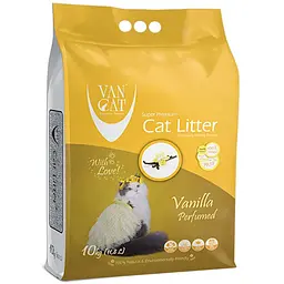 Уцінка. Наповнювач бентонітовий Bentas VanCat Cat Litter Vanilla 10 кг  