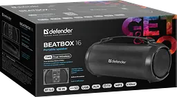 Портативна акустика Defender Beatbox 16 16Вт чорний (65216) (7191842) - мініатюра 4