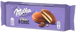 Печиво бісквіт Milka Choc&Choc зі смаком шоколаду 150 г