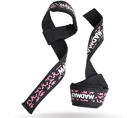 Лямки для тяги MadMax Camo Power Wrist Straps Camo/Pink (MFA-275-PNK-U) - мініатюра 2