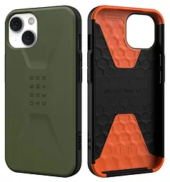 Оригінальний протиударний чохол UAG Civilian для iPhone 13/14 Olive Drab (11317D117272) - мініатюра 9