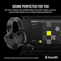 Навушники бездротові Corsair HS65 Wireless (CA-9011285) чорні - мініатюра 4