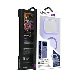 Чохол MAKE Apple iPhone 17 Pro Max Silicone Aura Magnet Lavender - мініатюра 5