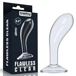 Стимулятор простати LoveToy Flawless, 15 см прозорий