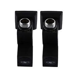 Набір кран напівоборотний кутовий з американкою Solomon Lux 1/2″ Cube Black 8888 (2шт.) 000021912 - мініатюра 4