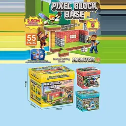 Конструктор магнітний Minecraft 15x14x14 см (В асортименті) - мініатюра 2