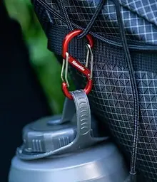 Карабін багатофункціональний Naturehike S-type NH20GS004, 88 мм, 1 шт, червоний - мініатюра 3
