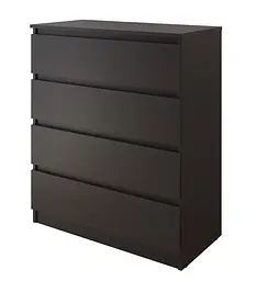 Комод в спальню MebelStar Нео 4Ш 80x43x98 см Венге темний (MBS-1076) - мініатюра 5