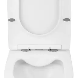 Унітаз підвісний безобідковий Kroner Harz WHI523632 RIMLESS з сидінням (KH523632WHIR) (CV032969) - мініатюра 4