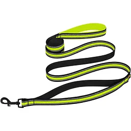 Повідець для собак BronzeDog Mesh, розмір М, 200х2 см, лимонний - мініатюра 3