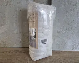 Плед-покривало Koloco королівський шарпей 1-149 смужка 4 см 200х230 молочний - мініатюра 7