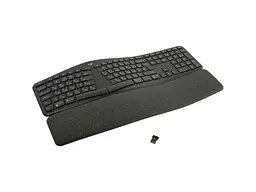 Клавіатура Logitech ERGO K860 Bluetooth/Wireless Black (920-010108, 920-010352) - мініатюра 2