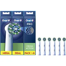 Насадка для зубної щітки Oral-B Pro Cross Action, 6 шт (8006540847879)