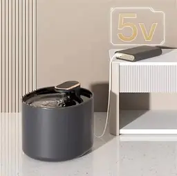 Автоматична поїлка-фонтан з фільтром для домашніх тварин і USB зарядкою, безшумна поїлка для котів - мініатюра 4