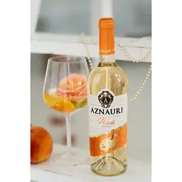 Вино Aznauri Peach біле солодке 0.75 л - мініатюра 2