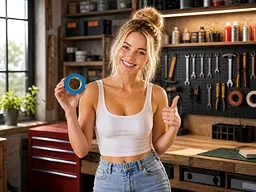 Ізолента побутова 0.18, 19 мм ≈ 13.7 м, Синій - мініатюра 6