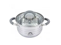 Каструля з ручками силікон 2,4л, d 18см 3179-18 ТМVINCENT