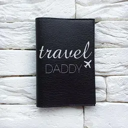 Обкладинка для паспорта Travel Daddy 2 (чорний) - мініатюра 2