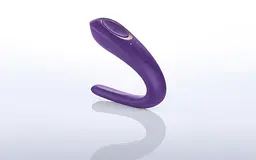 Вібратор для пар Satisfyer Double Classic Violet з одним моторчиком - мініатюра 2