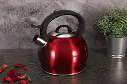 Чайник Berlinger Haus Metallic Line Burgundy Edition зі свистком 3 л червоний (BH 1074N) - мініатюра 4