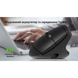 Мишка REAL-EL RM-490W Wireless/Bluetooth Black (EL123200058) - мініатюра 11