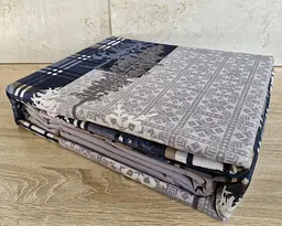 Турецька новорічна постільна білизна First Choice фланель Winter grey полуторна - мініатюра 2