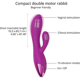 Вібратор-rabbit Love To Love Funky Bunny Sweet Orchid (SO8682) [108437] - мініатюра 2