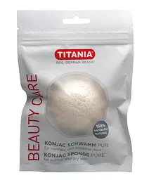 Спонж-аплікатор губчастий конжаковий Titania Pure, 6 см, 1 шт. (2980) - мініатюра 2