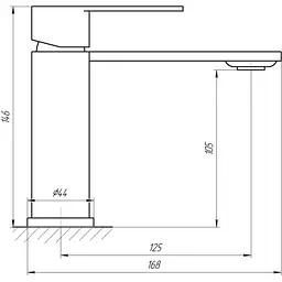 Змішувач для раковини Globus Lux RING SR-101 - мініатюра 4