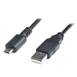 Дата кабель USB 2.0 AM to Micro 5P 2.0m Pro black REAL-EL (EL123500025) - мініатюра 2