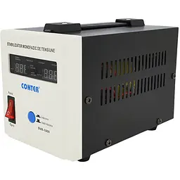 Стабілізатор напруги релейний Conter SVR-1000VA/750W Q8 однофазний LED DC150-270V AC230±8% 2 x Shuko
