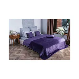 Покривало Руно двостороннє VeLour Фіолетове 180 х 220 см (340.55_Violet) - мініатюра 5