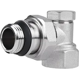 Кран радіаторний SD Plus 1/2" ВЗ з антипротіканням кутовий SD229W15