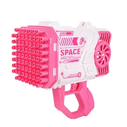 Пістолет для мильних бульбашок Bambi 2023-25A(Pink) на акумуляторі, зі світлом