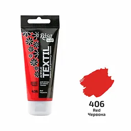 Фарба для тканини Червона (06) 60 мл ROSA Talent (4823098523154)