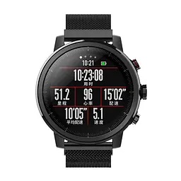 Міланський сітчастий ремінець Primo для годинника Xiaomi Huami Amazfit SportWatch 2/Amazfit Stratos Black - мініатюра 3