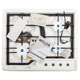 Поверхня газова на металі WEILOR GM W 644 WH - мініатюра 9