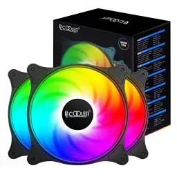 Вентилятор 120 мм, PcCooler FX-120 ARGB, Black, 3 шт, 120х120х25 мм, 1000-2000 об/хв, 18-33.2 дБ, 4-pin (PWM) / 3-pin (ARGB), гідродинамічний підшипник - мініатюра 5