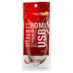 Кабель мультимедійний 3.5mm M to 2x3.5mm F 0.2m Extradigital (KBA1680)