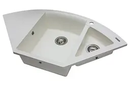 Кухонна мийка гранітна Miraggio Europe white 1100x575x205 00207602, Білий - мініатюра 2