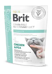 Сухий корм Brit GF Veterinary Diets Cat Struvite 0.4 кг лікувальний для кішок (курка)