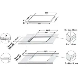 Індукційна варильна поверхня Whirlpool WL B6860 NE/S [113328] - мініатюра 8