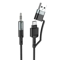 Кабель Hoco Type-C + USB 2-in-1 digital audio conversion cable UPA23 1m, DAC