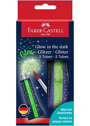 Гліттер FABER CASTELL 12мл неон 2 шт. (125092)