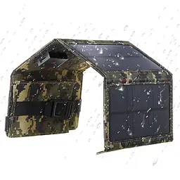 Складний сонячний заряд Solar panel 20w 5V 1.5A з контролером і USB - мініатюра 2
