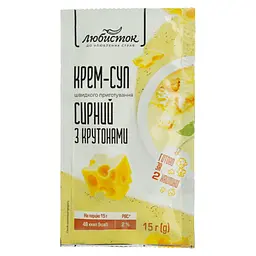 Крем-суп Любисток сирний з крутонами 15 г